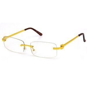Fashion Men Sunglasses Small Gold Frame Rapper Shades Elegant Clear Eye‎ Glasses